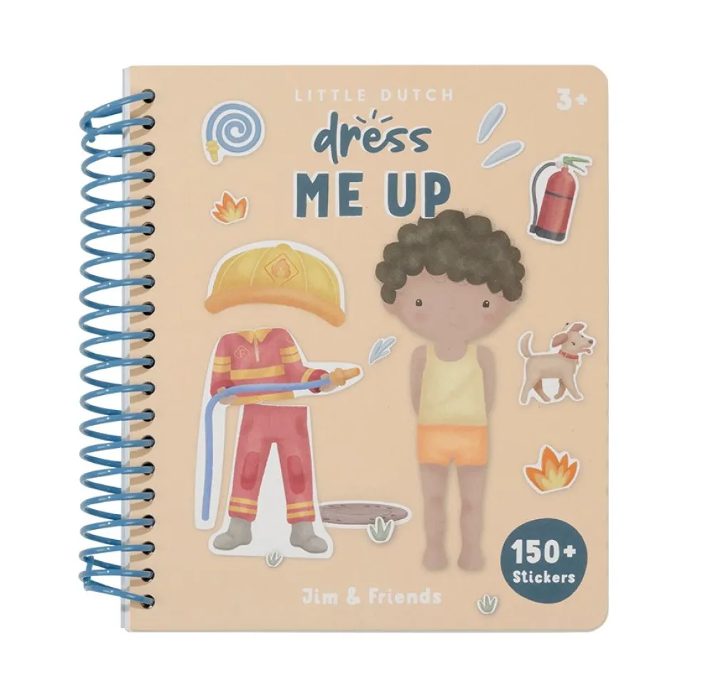 Little Dutch Aankleed- en stickerboek Jim & Friends
