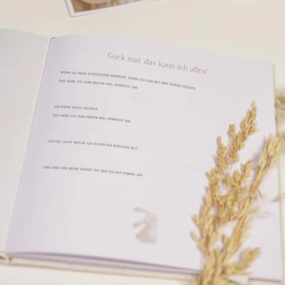 Little Dutch Babyboek - Beige - Baby Bunny - DE