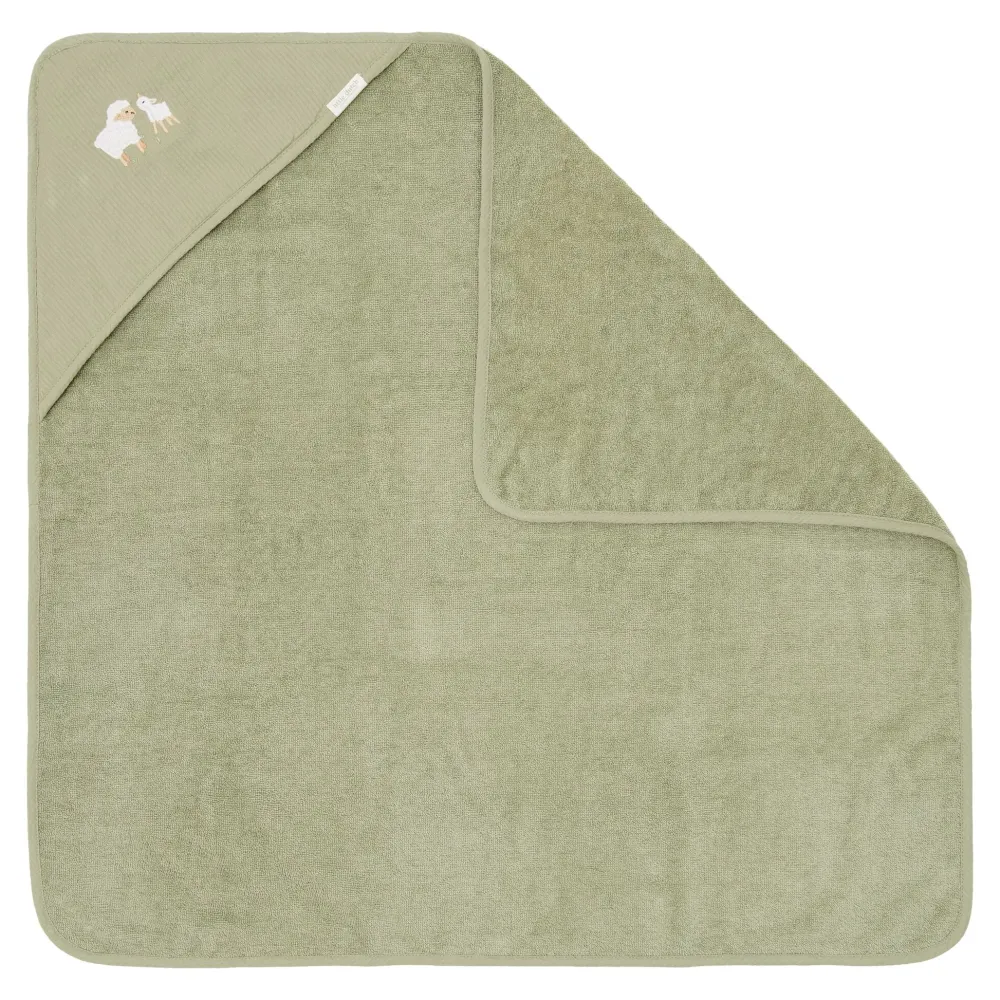 Little Dutch Badcape - Groen - 75 x 75 - Little Farm