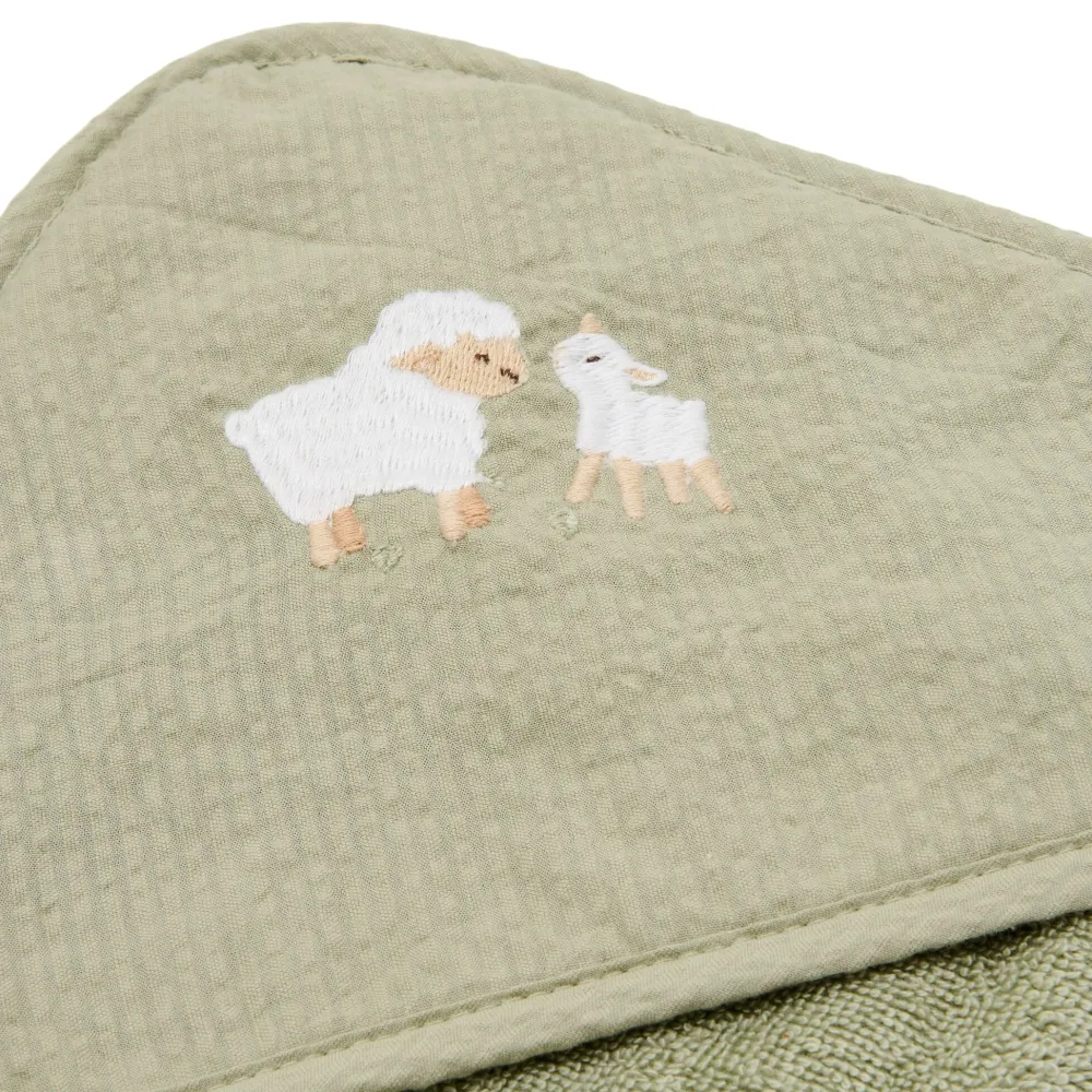 Little Dutch Badcape - Groen - 75 x 75 - Little Farm