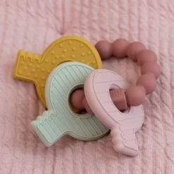 Little Dutch Bijtspeeltje sleutelbos roze