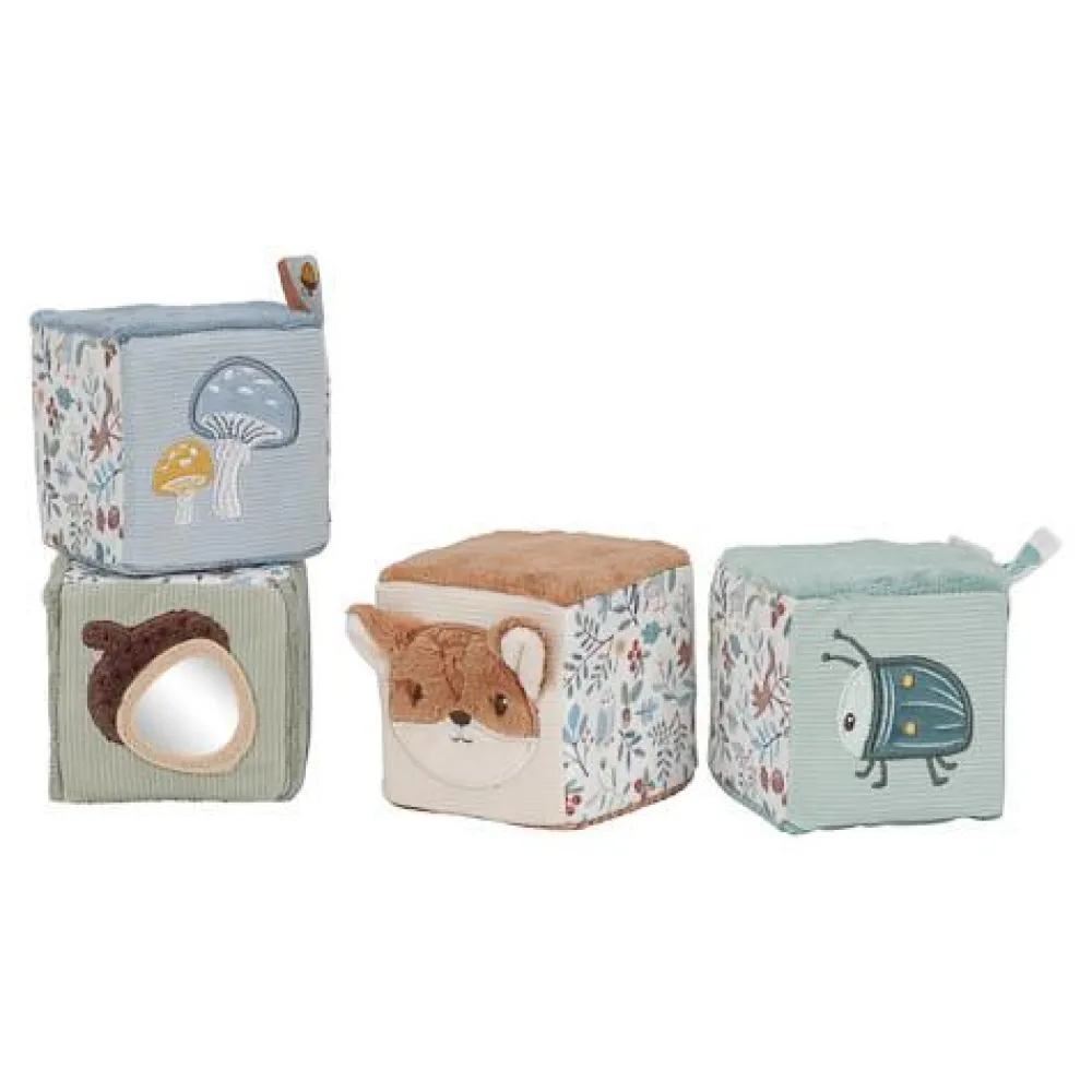 Little Dutch Blokkenset - Blauw - Forest Friends