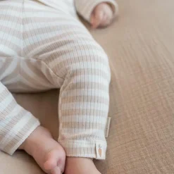Little Dutch Broek - Zand - Newborn Naturals - Gestreept