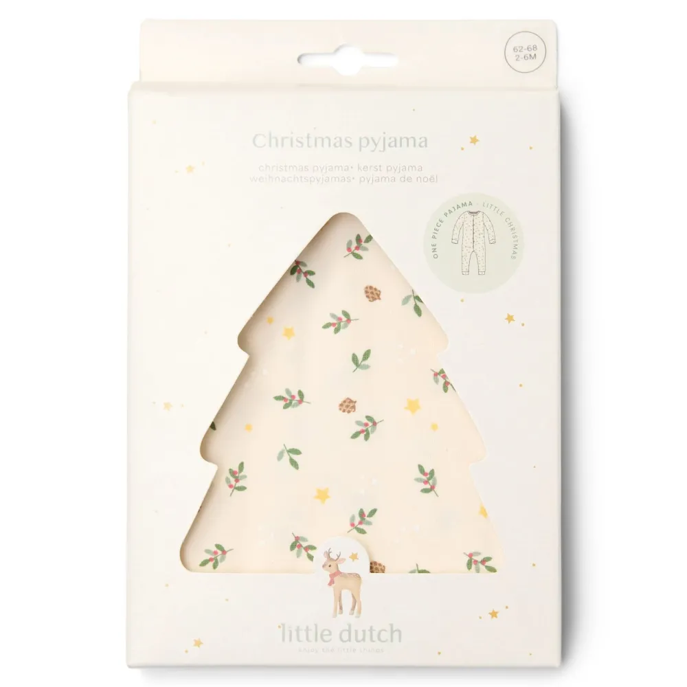 Little Dutch Eendelige kerst pyjama – Beige