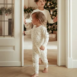 Little Dutch Eendelige kerst pyjama – Beige