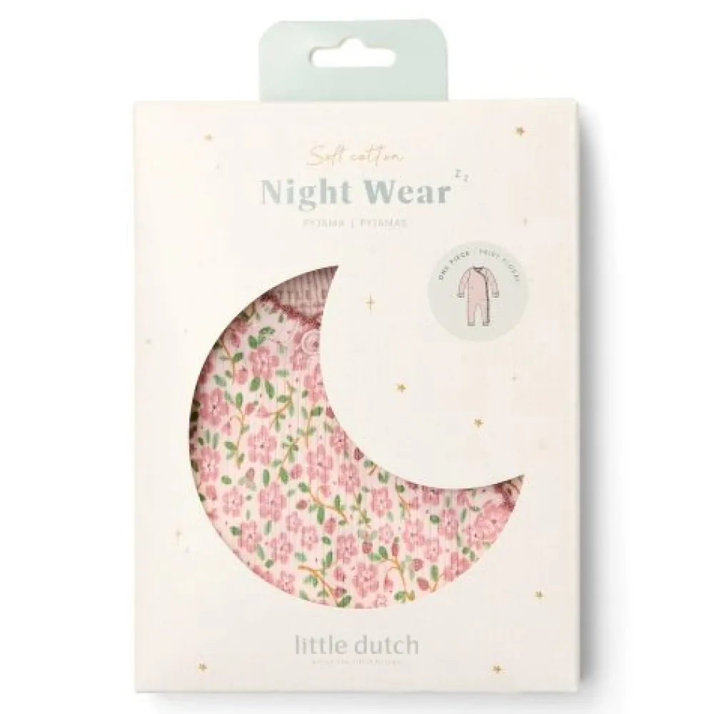 Little Dutch Eendelige pyjama - Roze - Fairy Garden - Fairy Floral