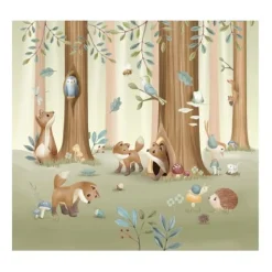 Little Dutch Fotobehang - Meerkleurig - Forest Friends