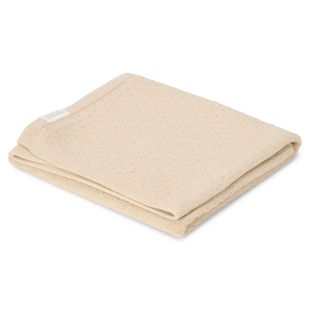 Little Dutch Gebreid ledikantdeken – Beige – Essentials