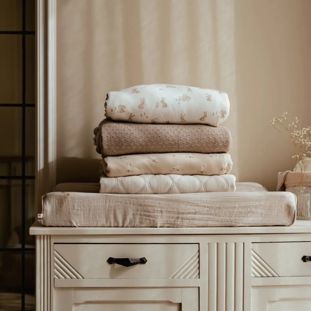 Little Dutch Gebreid ledikantdeken – Beige – Essentials