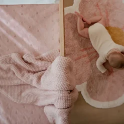 Little Dutch Gebreid ledikantdeken - Fleece - Roze - Essentials