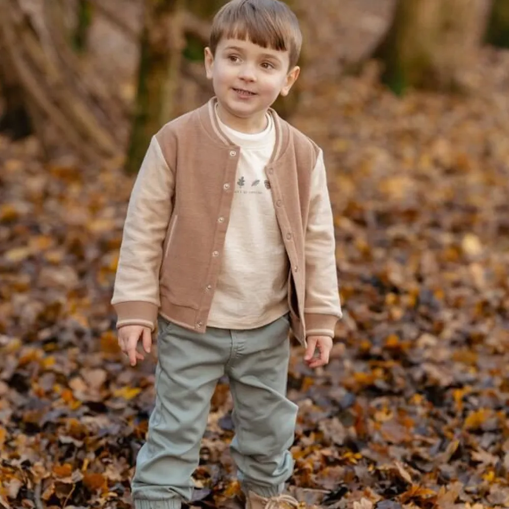 Little Dutch Gebreid vest - Bruin - Forest Friends