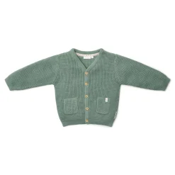 Little Dutch Gebreid vest - Groen - Forest Friends