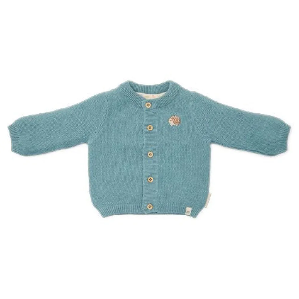 Little Dutch Gebreid vestje - Blauw - Forest Friends