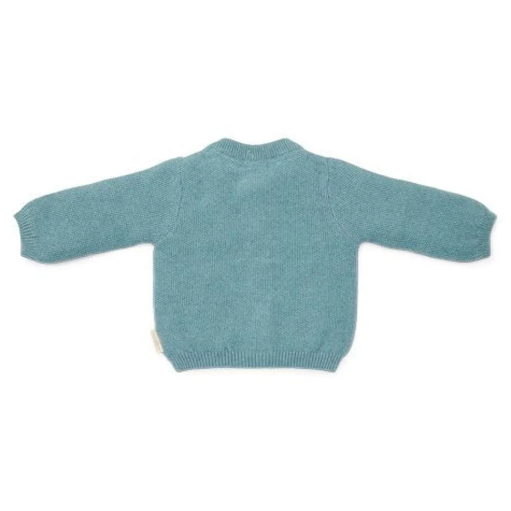 Little Dutch Gebreid vestje - Blauw - Forest Friends