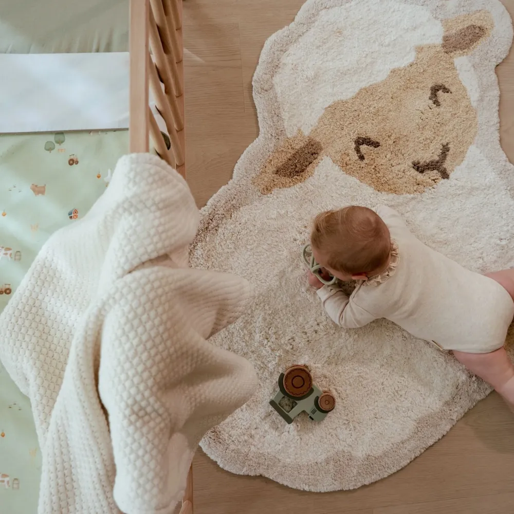 Little Dutch Gebreid wiegdeken - Fleece – Wit – Essentials