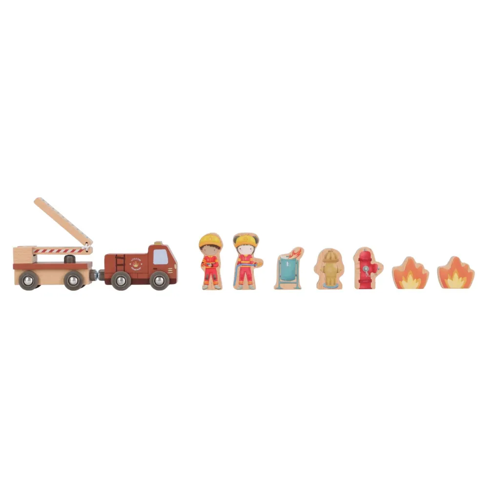 Little Dutch Houten brandweerkazerne – Rood – Essentials