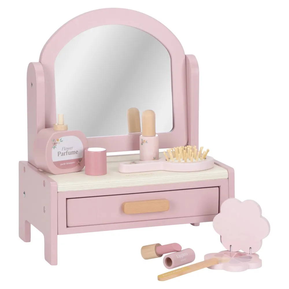 Little Dutch Houten kaptafel - Roze - Essentials