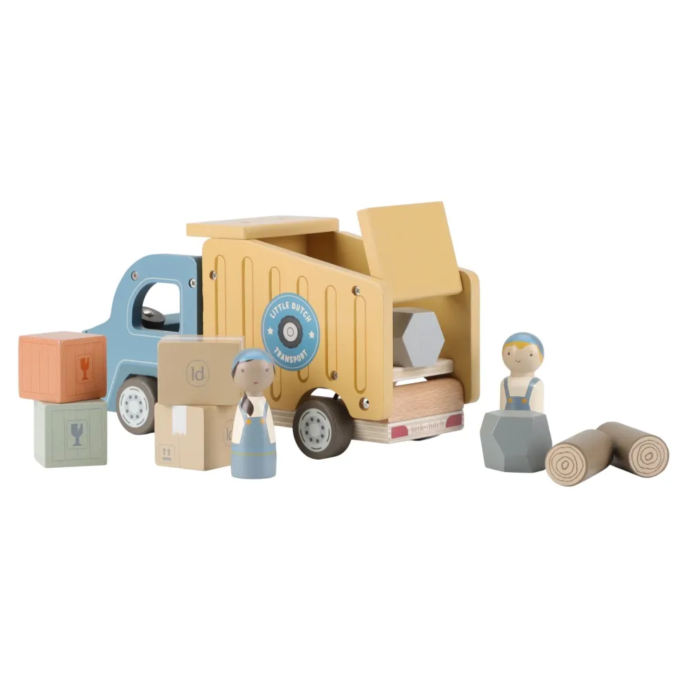 Little Dutch Houten kiepwagen – Meerkleurig – Essentials