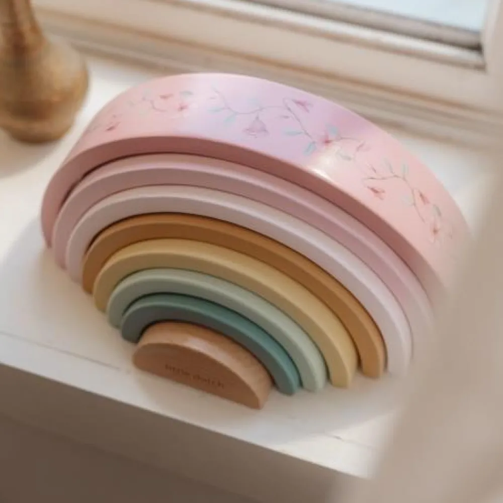 Little Dutch Houten Stapelregenboog - Roze - Fairy Garden