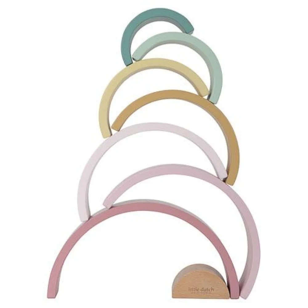 Little Dutch Houten Stapelregenboog - Roze - Fairy Garden