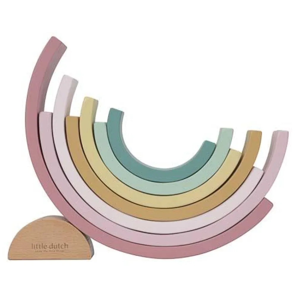 Little Dutch Houten Stapelregenboog - Roze - Fairy Garden