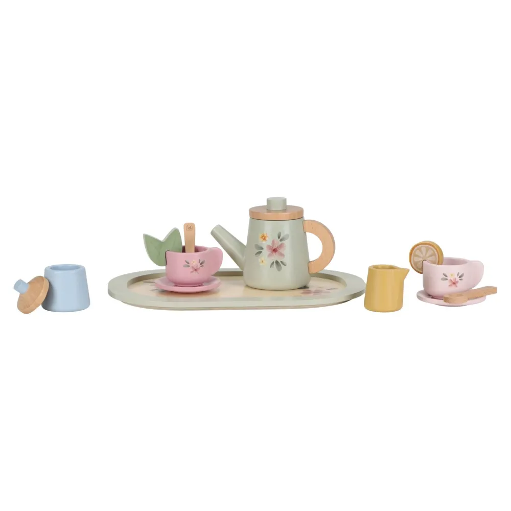 Little Dutch Houten theeservies - Meerkleurig - Essentials