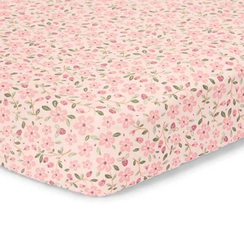 Little Dutch Junior hoeslaken - Roze - Maat Junior - Fairy Garden - Fairy Floral