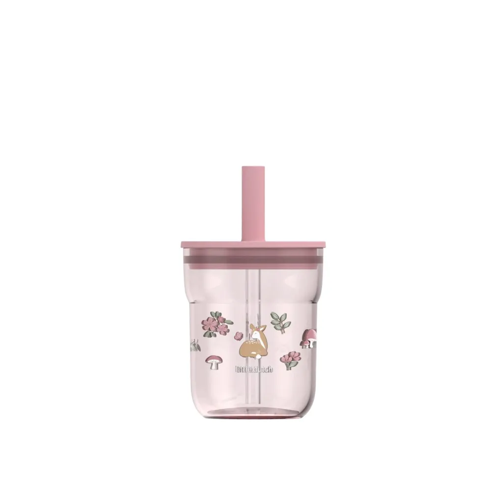 Little Dutch Kinderglas 250 ml Met Rietje Fairy Garden