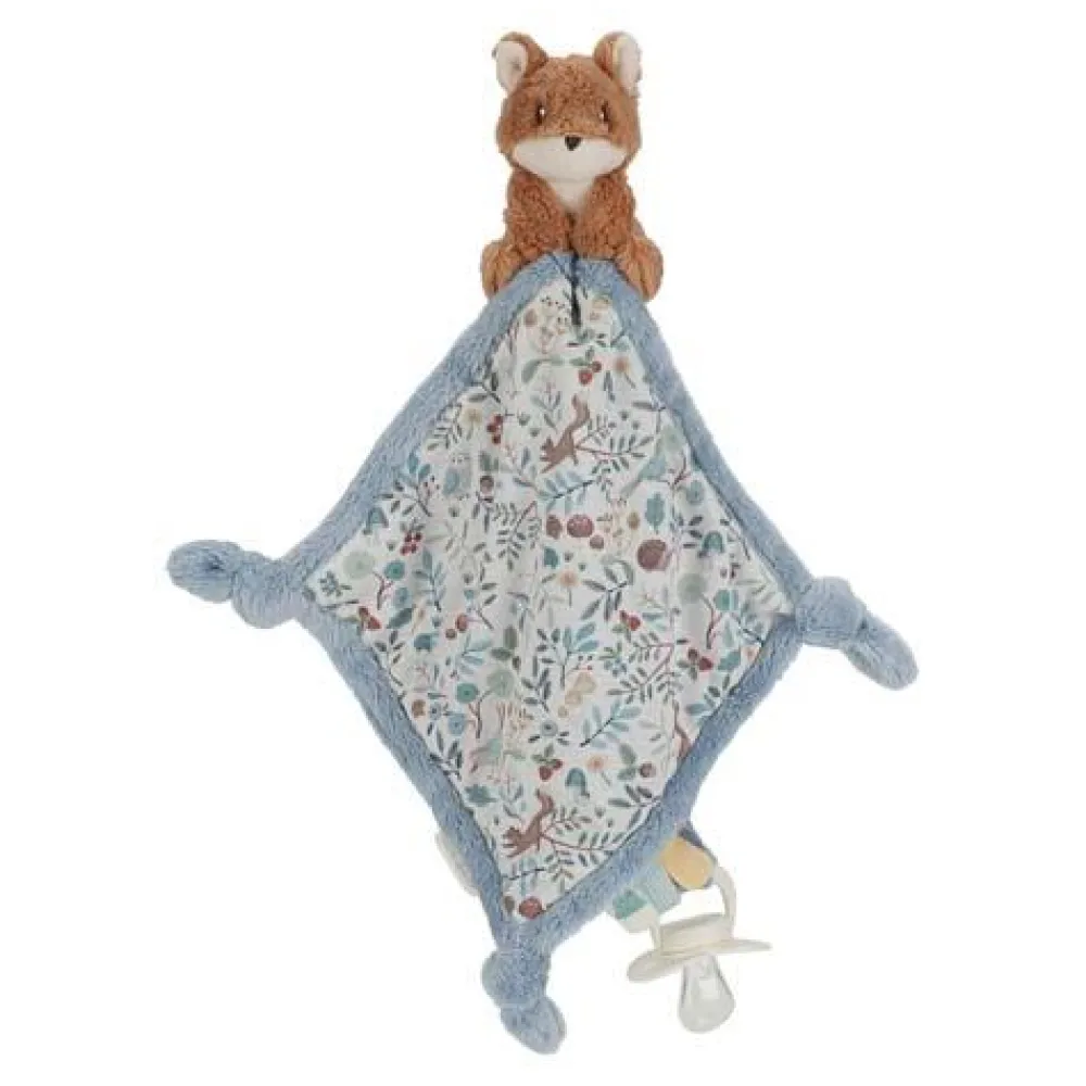 Little Dutch Knuffeldoekje print Vos - Blauw - Forest Friends