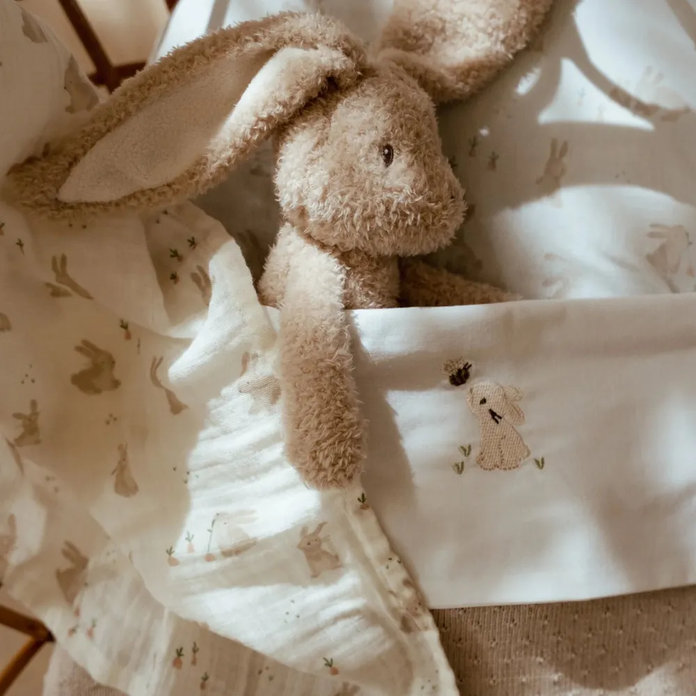 Little Dutch Ledikantlaken - Wit - Newborn Naturals - Baby Bunny