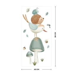 Little Dutch Muurstickers - Meerkleurig - Forest Friends