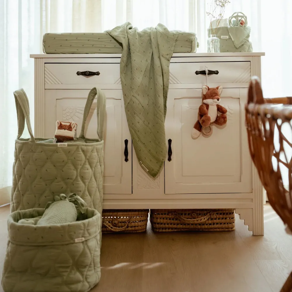 Little Dutch Opbergmand medium - Groen - Essentials
