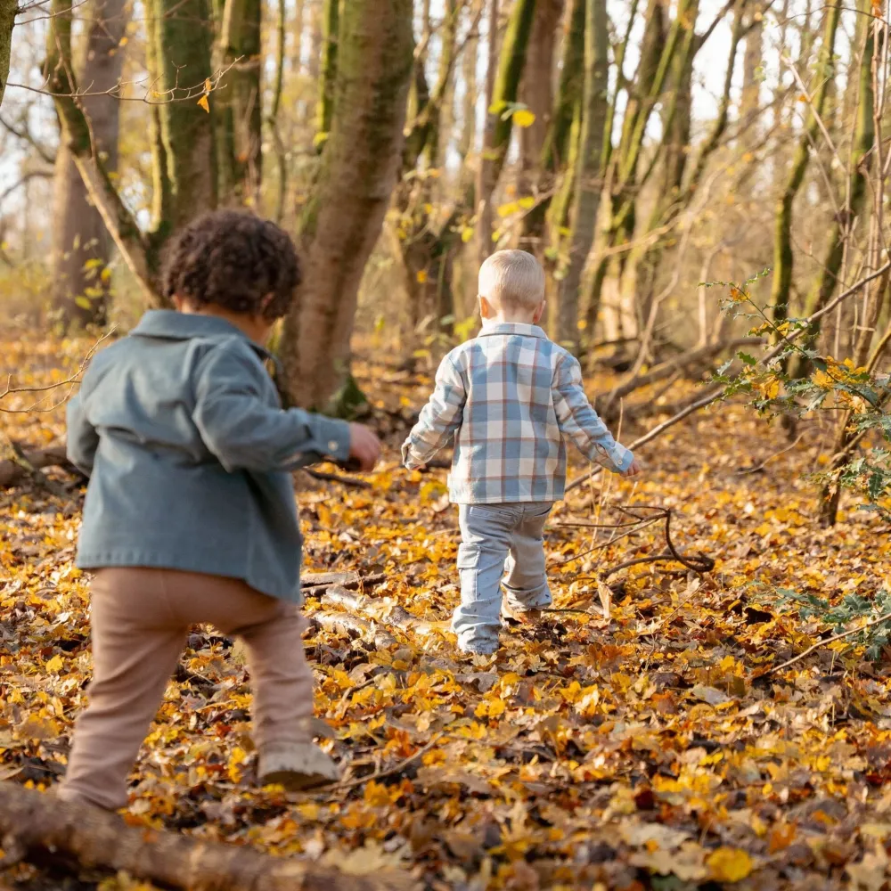 Little Dutch Overhemd - Blauw - Forest Friends