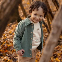 Little Dutch Overhemd - Groen - Forest Friends