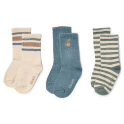 Little Dutch 3-pack sokken - Meerkleurig - Forest Friends - Stripe
