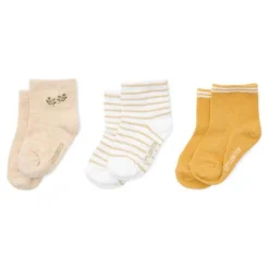 Little Dutch 3-pack sokken - Meerkleurig - Zand - Geel - Groen - Little Farm
