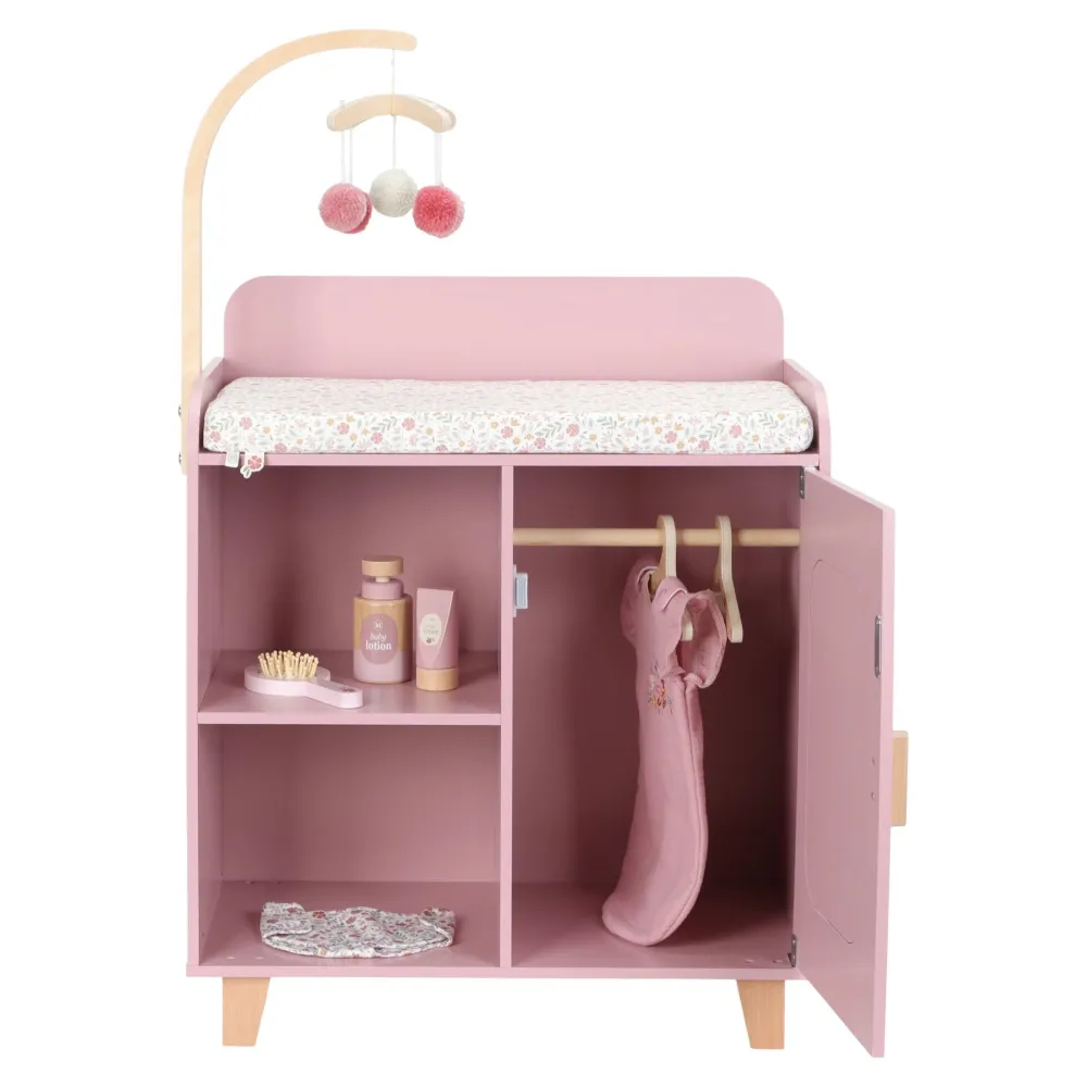 Little Dutch Poppencommode – Roze – Essentials