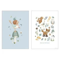 Little Dutch Poster - Maat A3 - Forest Friends - Forest Wonders