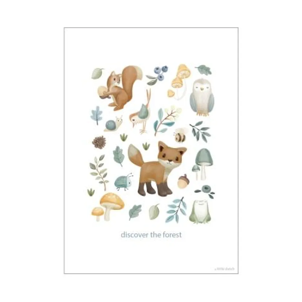 Little Dutch Poster - Maat A3 - Forest Friends - Forest Wonders