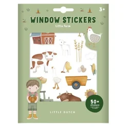 Little Dutch Raamstickers Little Farm