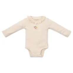 Little Dutch Romper lange mouw - Zand - Little Farm - Opdruk
