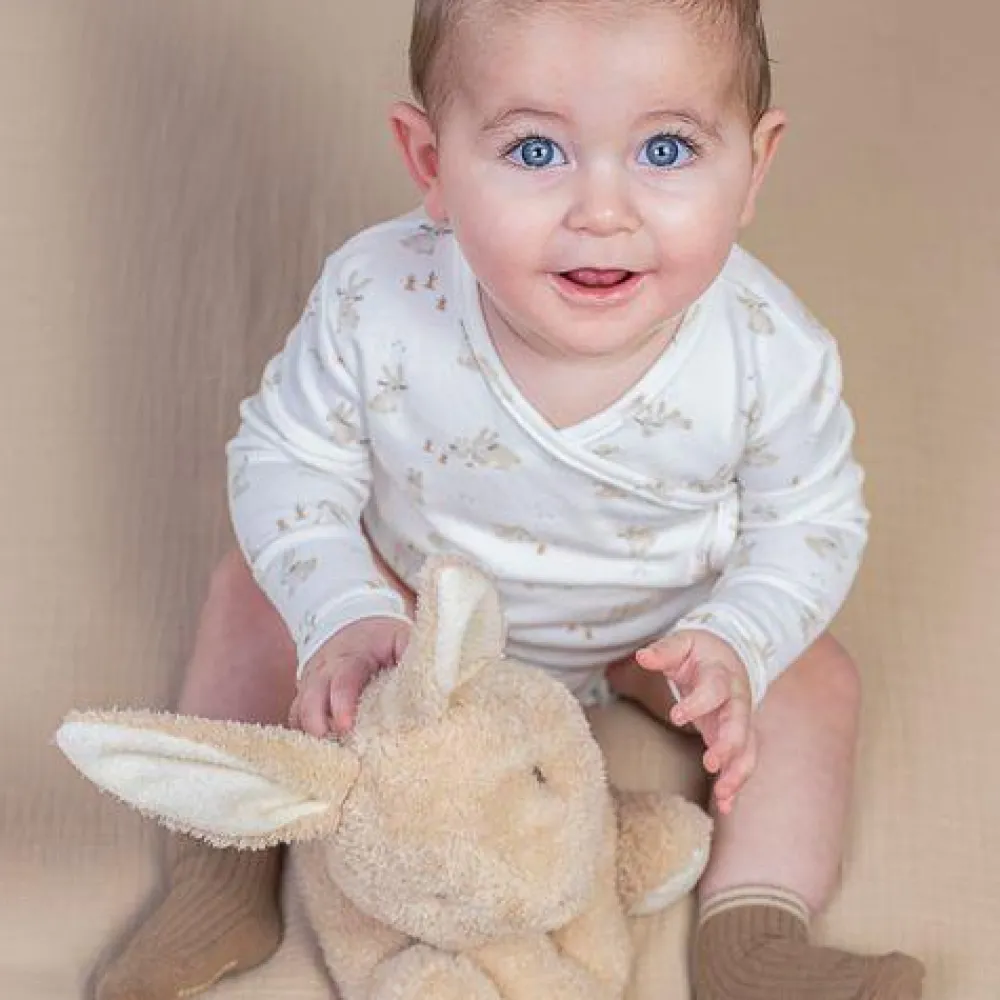 Little Dutch Romper overslag lange mouw - Wit - Newborn Naturals - Baby Bunny
