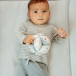 Little Dutch Shirt lange mouw - Blauw - Forest Friends - Stripe