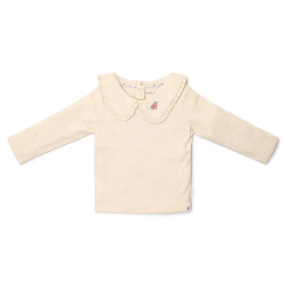 Little Dutch Shirt lange mouw - Zand - Fairy Garden