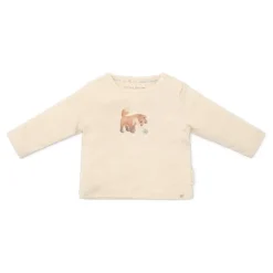 Little Dutch Shirt lange mouw - Zand - Forest Friends - Vosje
