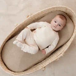 Little Dutch Shirt overslag lange mouw - Beige - Newborn Naturals