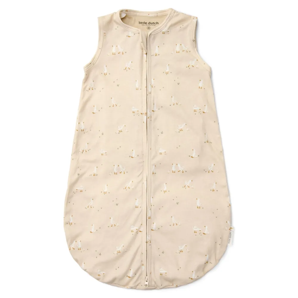 Little Dutch Slaapzak zomer – Beige – Maat 60 cm – Newborn Naturals – Little Goose
