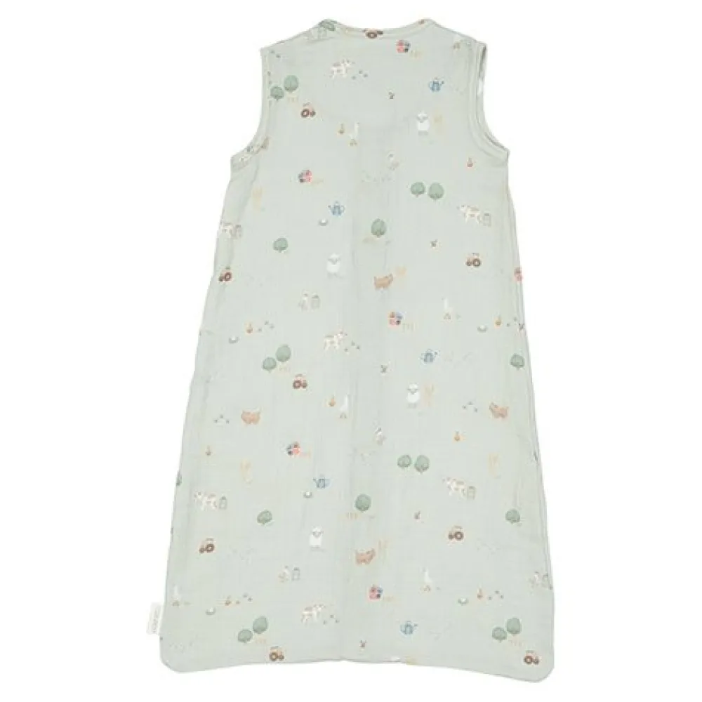 Little Dutch Slaapzak zomer hydrofiel 110 cm - Groen - Little Farm