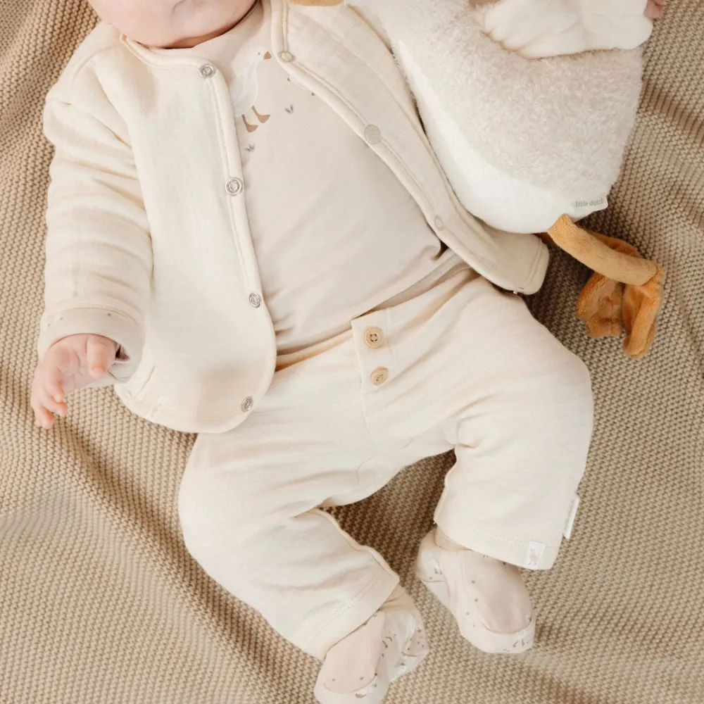 Little Dutch Slofjes - Zand - Newborn Naturals - Little Goose