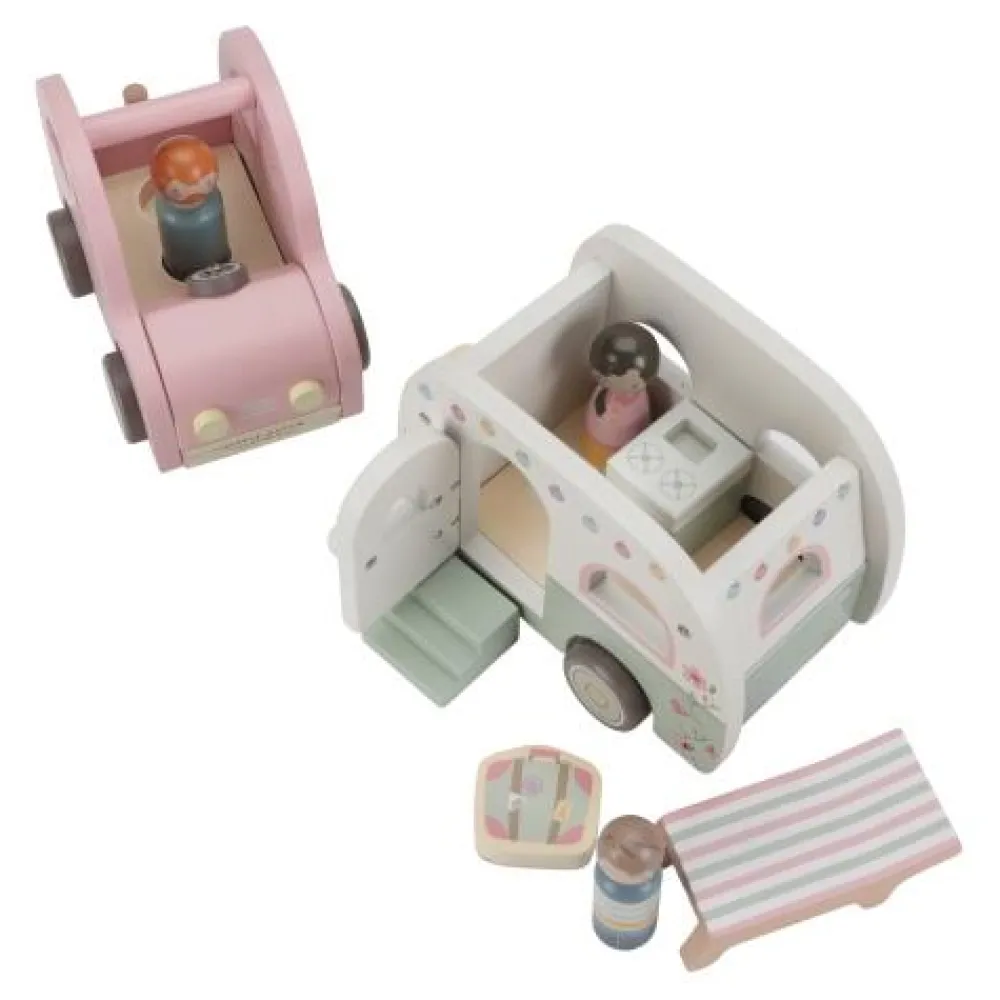 Little Dutch Speelgoed auto met caravan - Meerkleurig - Essentials